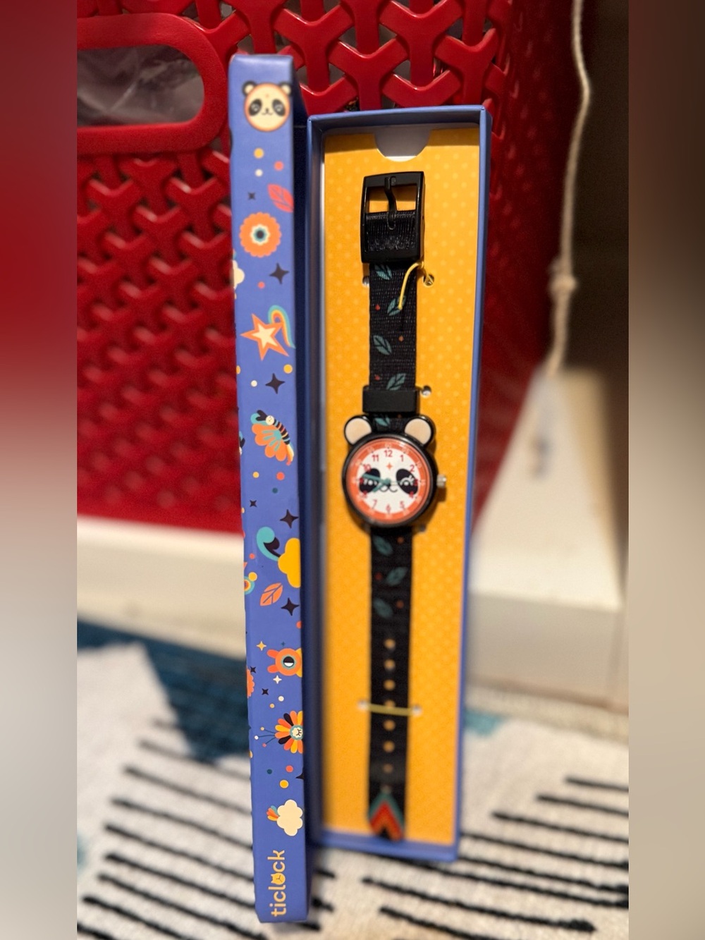 Djeco Ticlock Kids Panda Face Watch